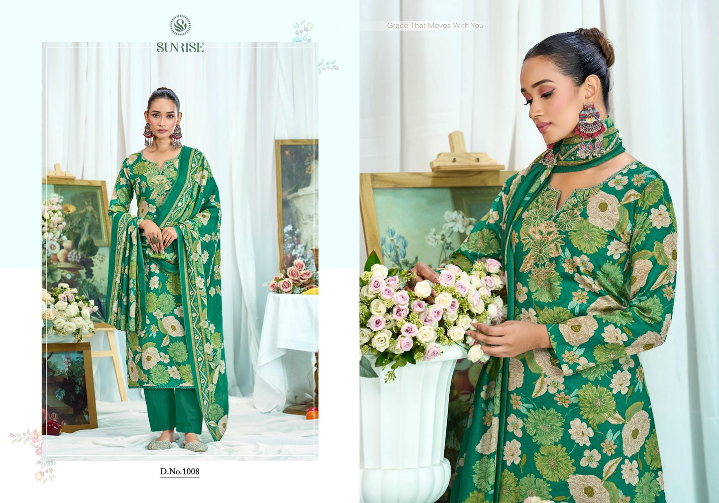 Sneha Sunrise Jam Satin Pant Style Suits Wholesaler Gujarat