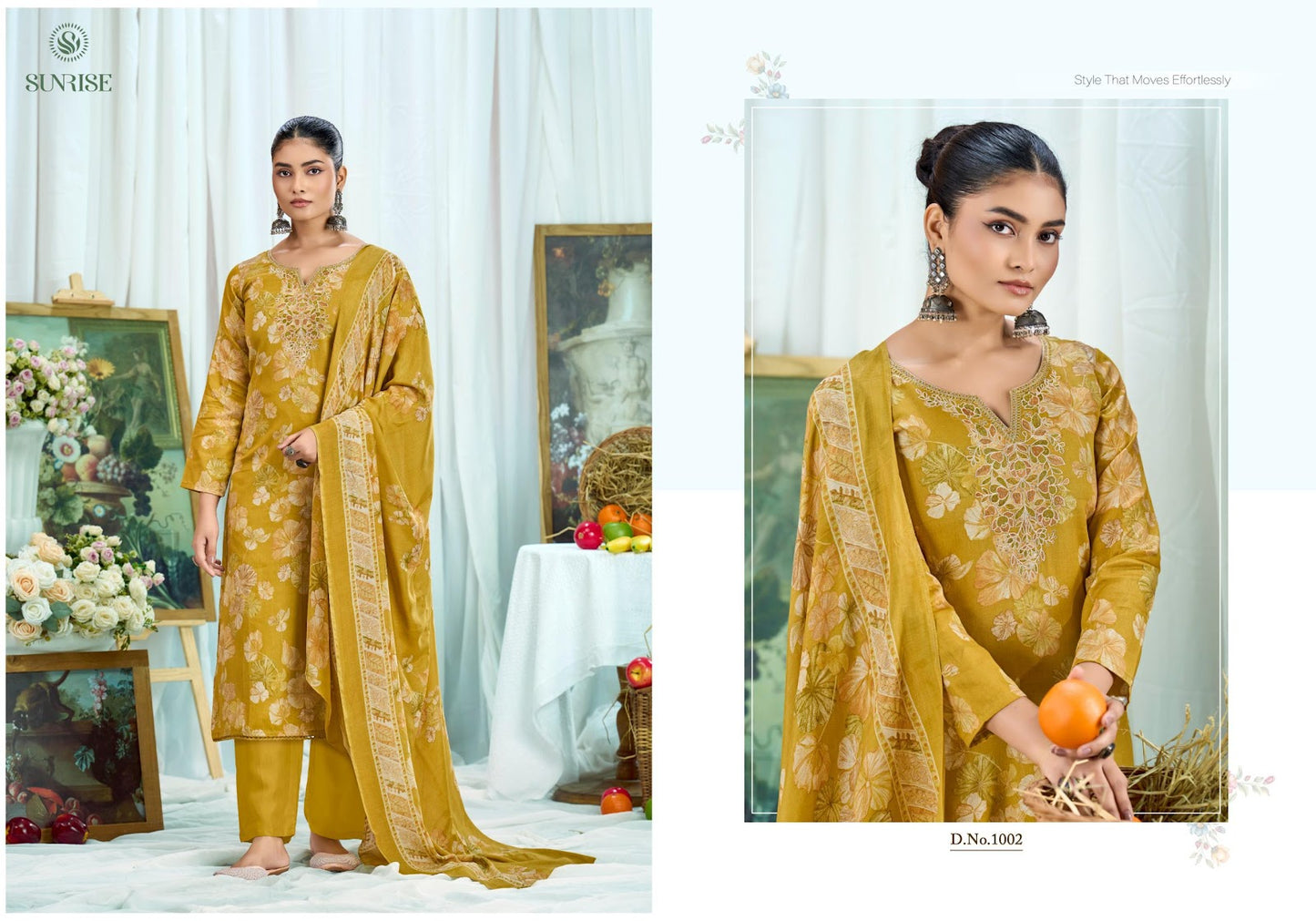 Sneha Sunrise Jam Satin Pant Style Suits Wholesaler Gujarat
