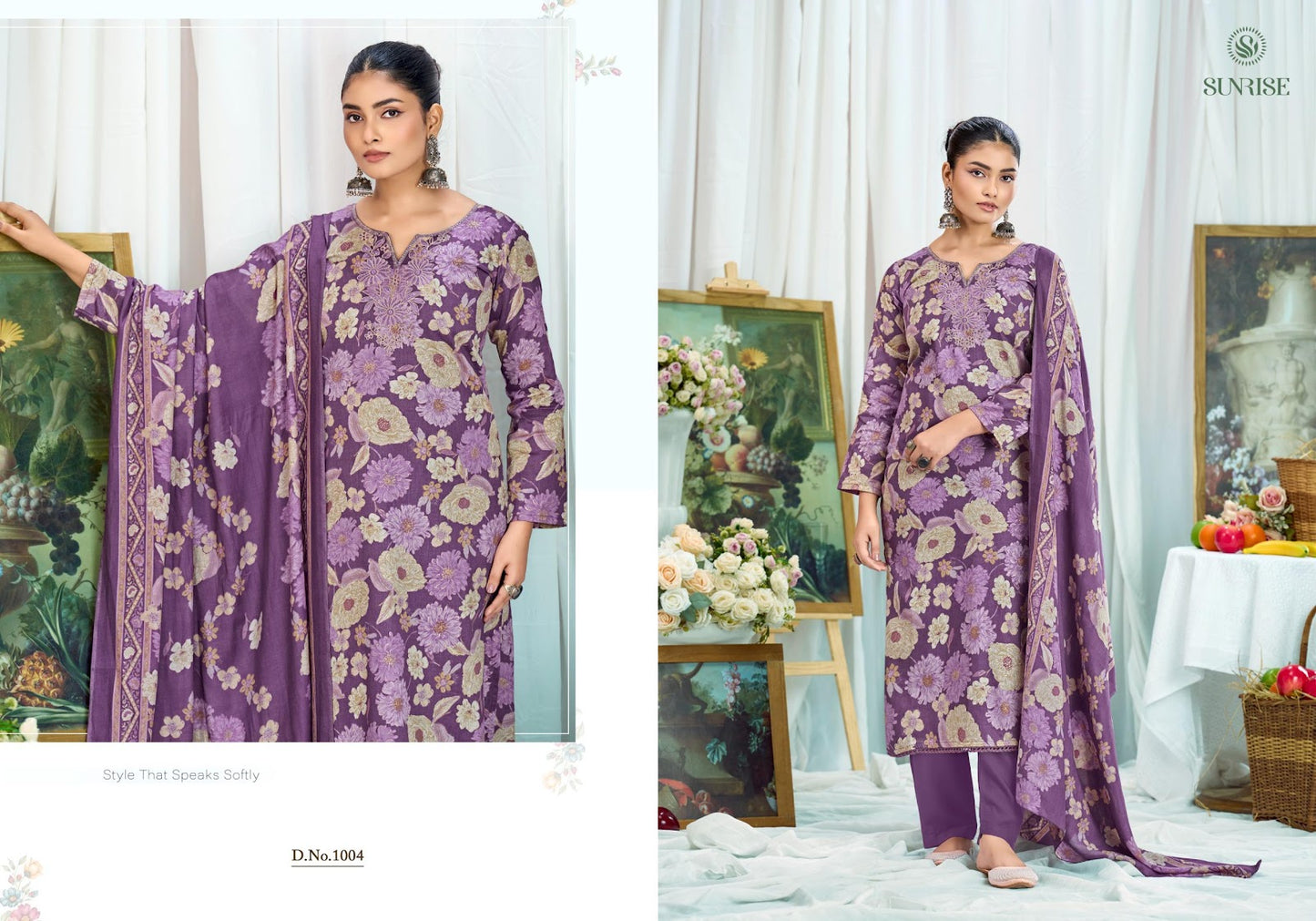 Sneha Sunrise Jam Satin Pant Style Suits Wholesaler Gujarat