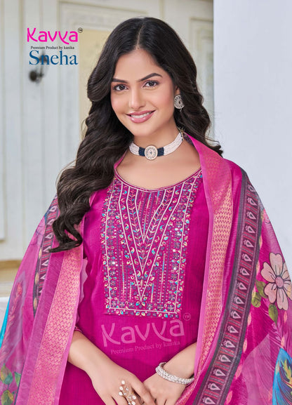 Sneha Vol 1 Kavya Viscose Readymade Pant Style Suits Manufacturer Gujarat
