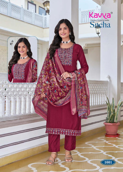 Sneha Vol 1 Kavya Viscose Readymade Pant Style Suits Manufacturer Gujarat