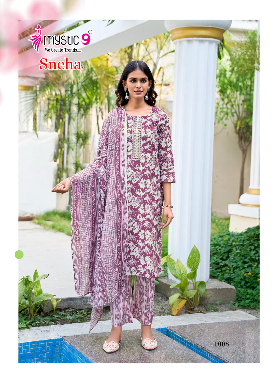 Sneha Vol 1 Mystic 9 Readymade Cotton Pant Suits Manufacturer Gujarat