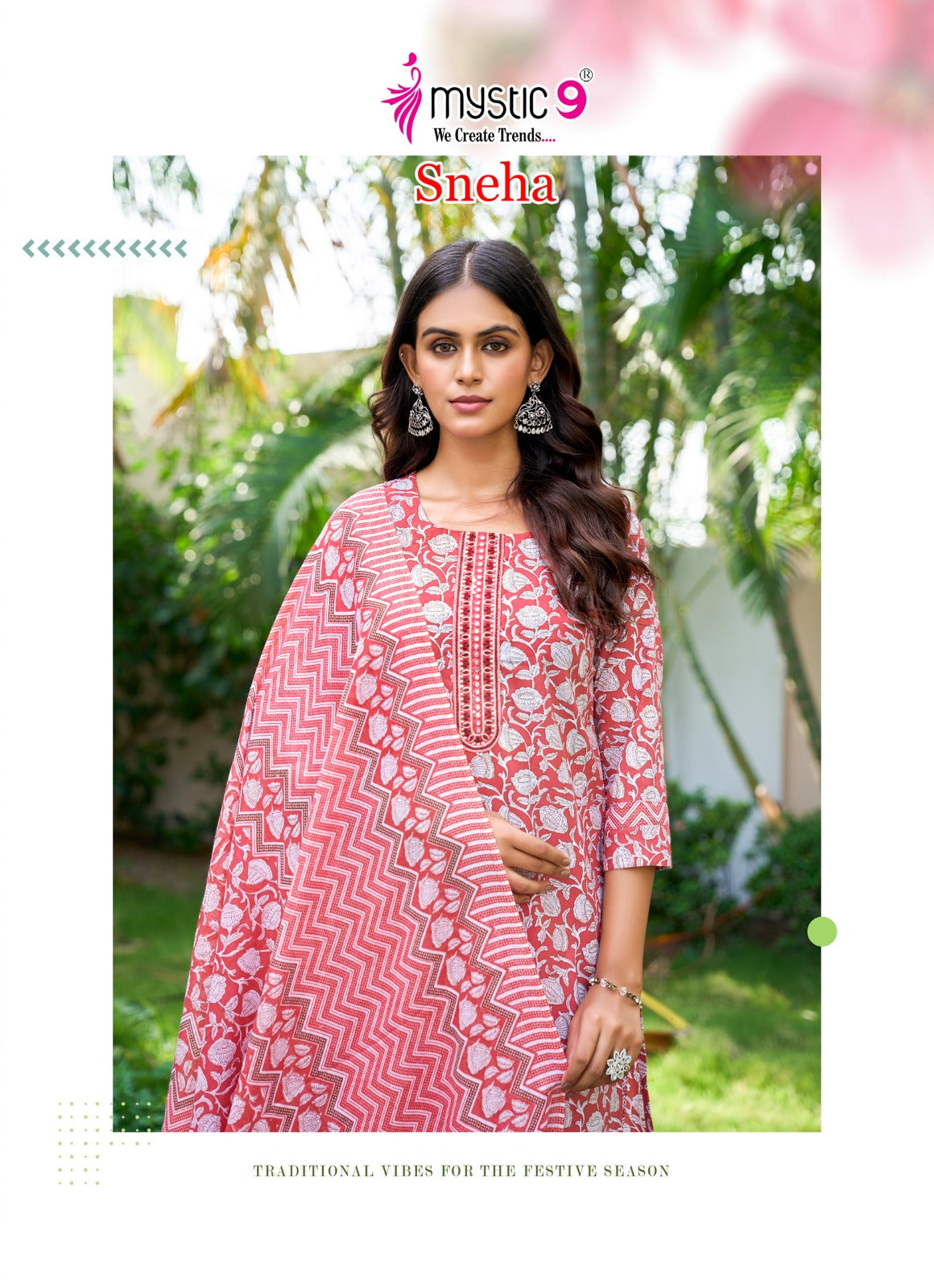Sneha Vol 1 Mystic 9 Readymade Cotton Pant Suits Manufacturer Gujarat