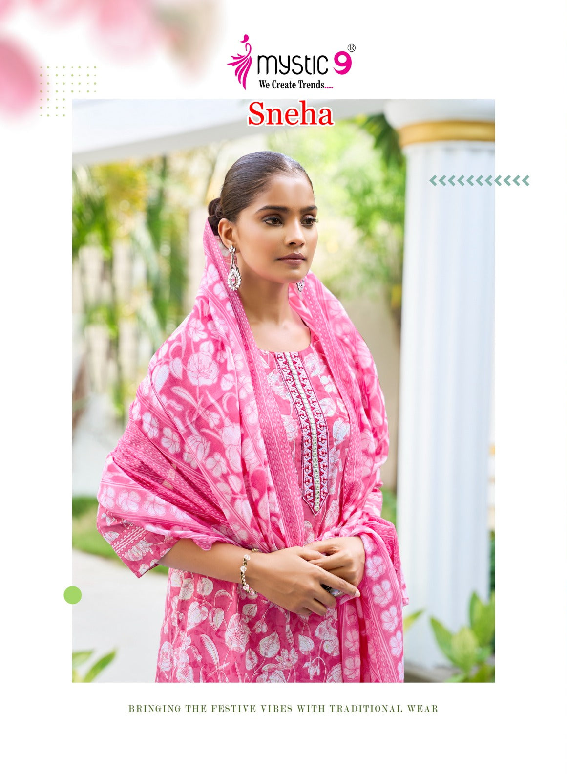 Sneha Vol 1 Mystic 9 Readymade Cotton Pant Suits Manufacturer Gujarat