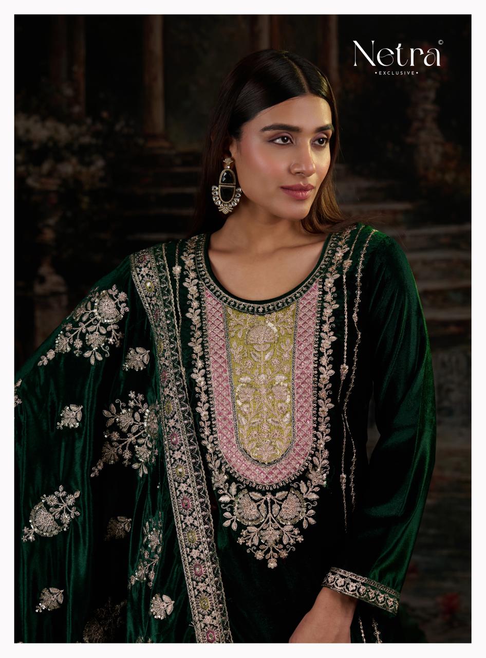 Snehal Netra Pure Viscose Velvet Suits Wholesaler Gujarat
