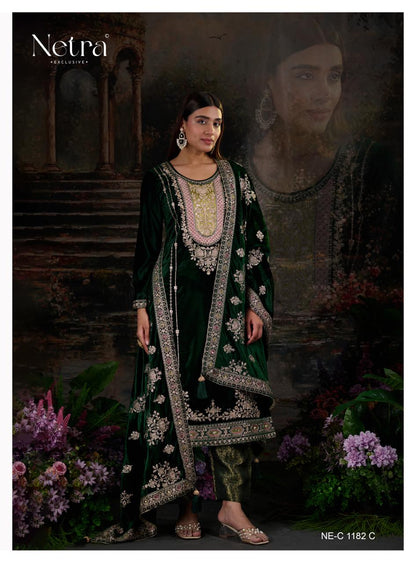 Snehal Netra Pure Viscose Velvet Suits Wholesaler Gujarat