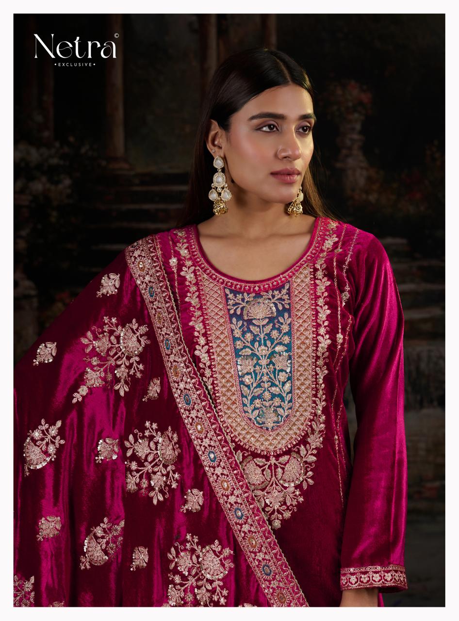 Snehal Netra Pure Viscose Velvet Suits Wholesaler Gujarat