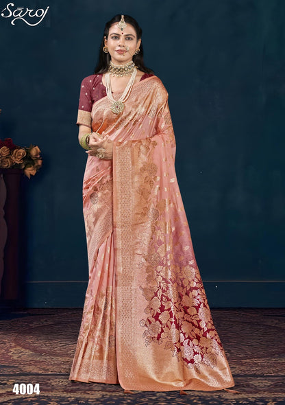 Snehlata Silk Saroski Vol 4 Saroj Sarees Manufacturer Gujarat