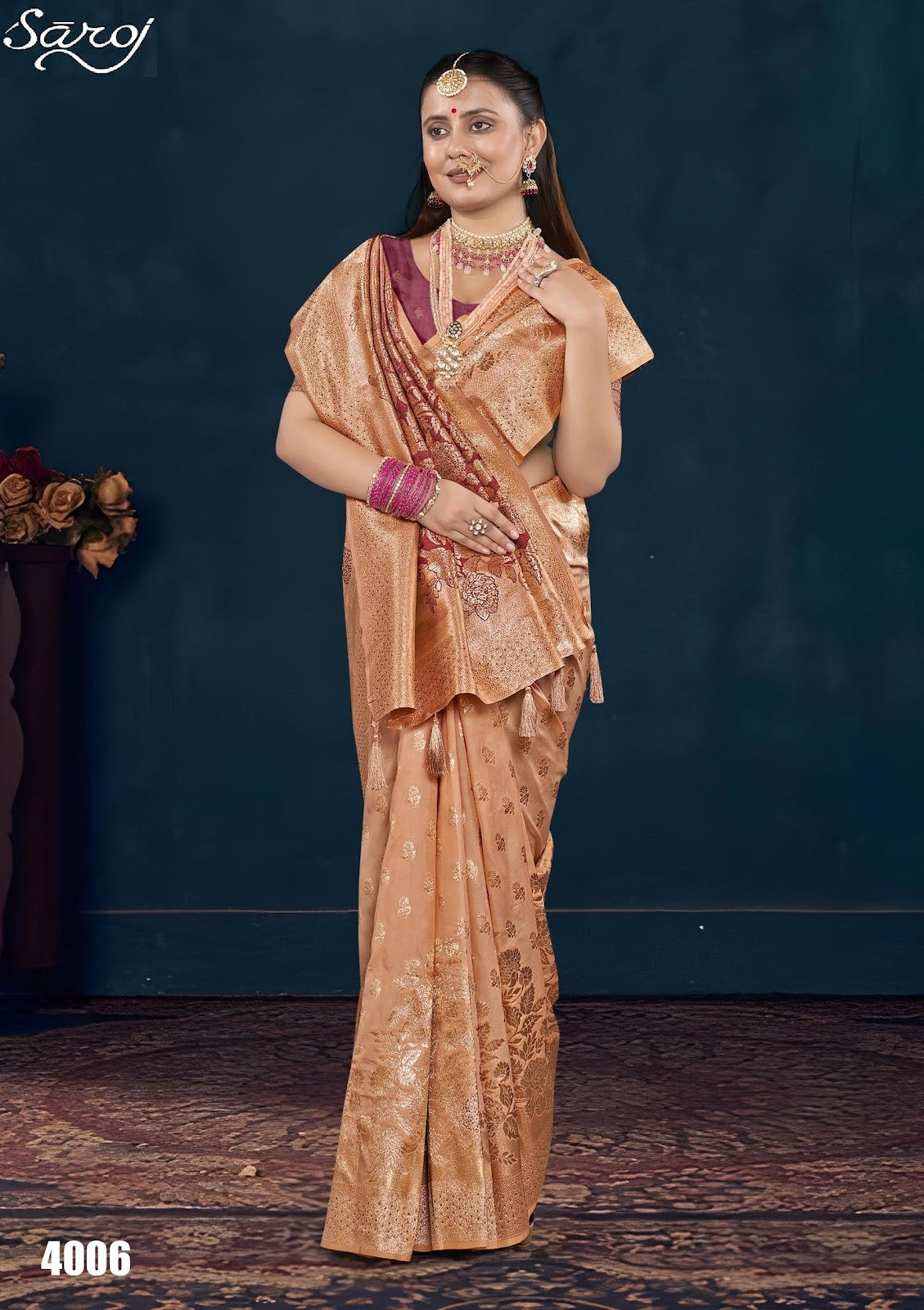 Snehlata Silk Saroski Vol 4 Saroj Sarees Manufacturer Gujarat