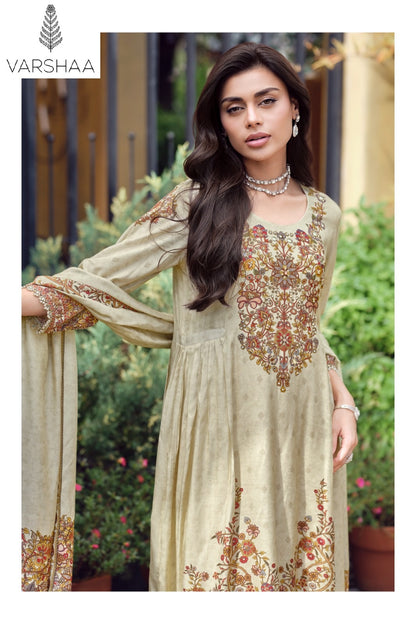 Snigdha Varshaa Viscose Muslin Pant Style Suits Exporter Ahmedabad
