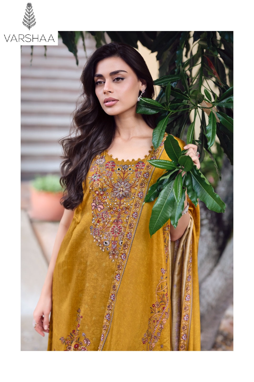 Snigdha Varshaa Viscose Muslin Pant Style Suits Exporter Ahmedabad