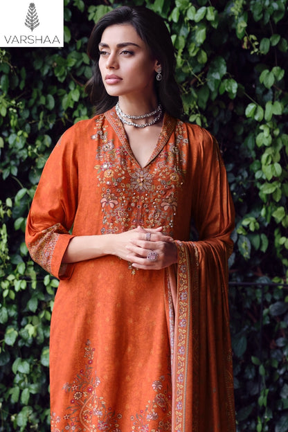 Snigdha Varshaa Viscose Muslin Pant Style Suits Exporter Ahmedabad