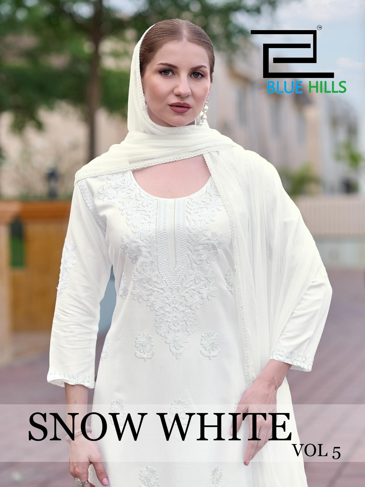 Snow White Vol 5 Blue Hills Rayon 14Kg Readymade Plazzo Style Suits Manufacturer Ahmedabad