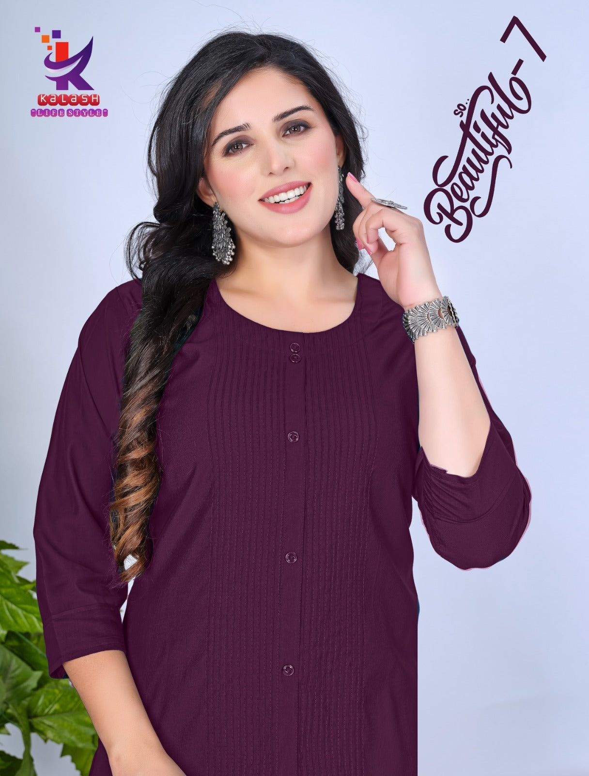 So Beautiful 7 Mlm Kalash Lifestyle Vertican Straight Cut Kurtis Wholesale Price