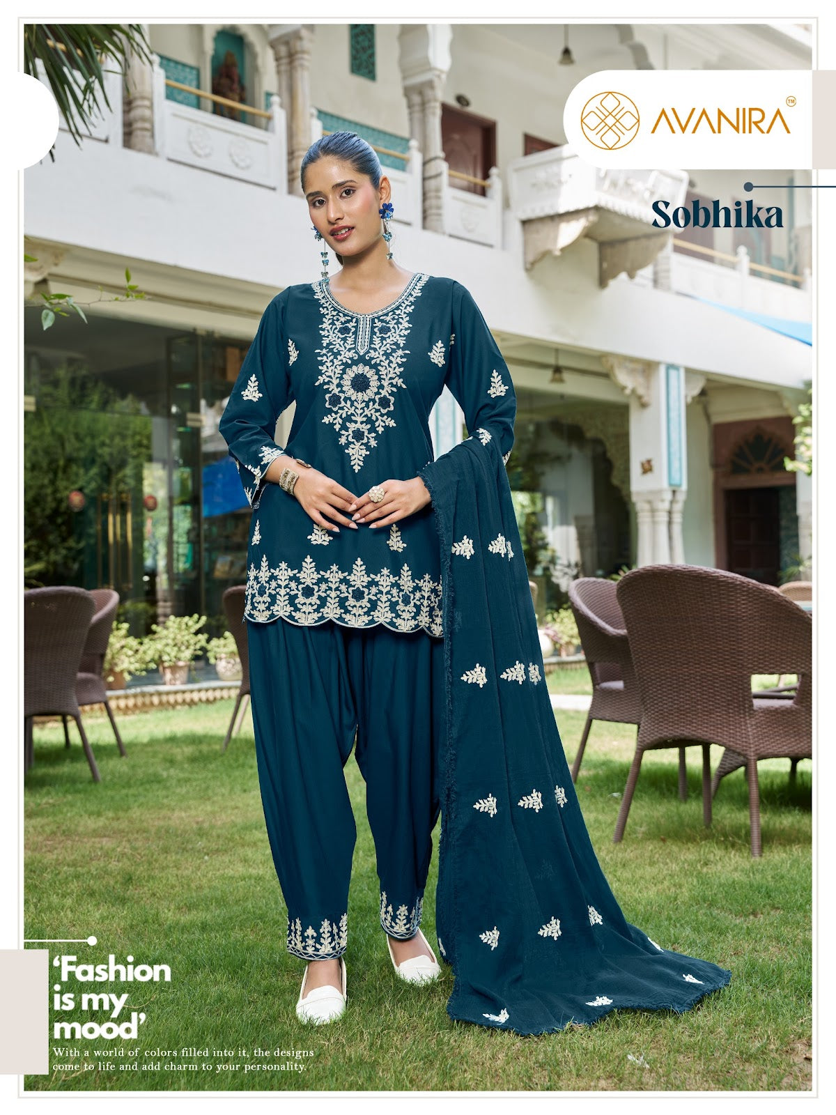Sobhika Avanira Rayon Readymade Suits Exporter Gujarat