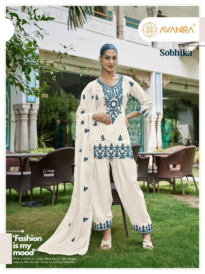 Sobhika Avanira Rayon Readymade Suits Exporter Gujarat
