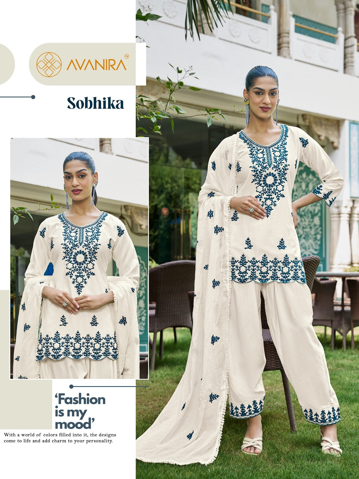 Sobhika Avanira Rayon Readymade Suits Exporter Gujarat