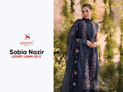 Sobia Nazir 25-2 Luxury Lawn Deepsy Cotton Pakistani Salwar Suits Exporter India