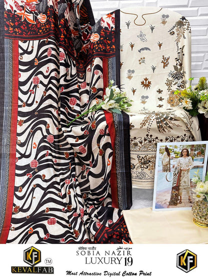 Sobia Nazir Luxury 19 Keval Fab Cotton Karachi Salwar Suits Supplier Gujarat