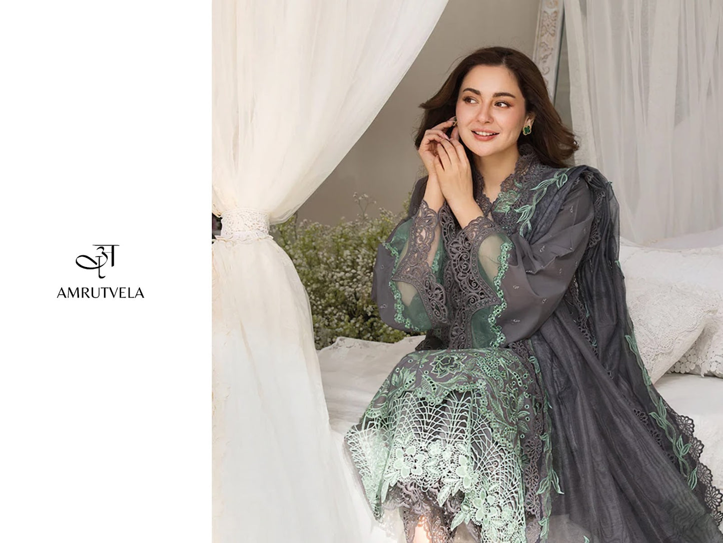 Sobia Nazir Luxury Lawn 1 Amrutvela Cotton Pakistani Patch Work Suits Manufacturer India