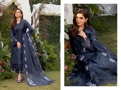 Sobia Nazir Luxury Lawn 1 Amrutvela Cotton Pakistani Patch Work Suits Manufacturer India