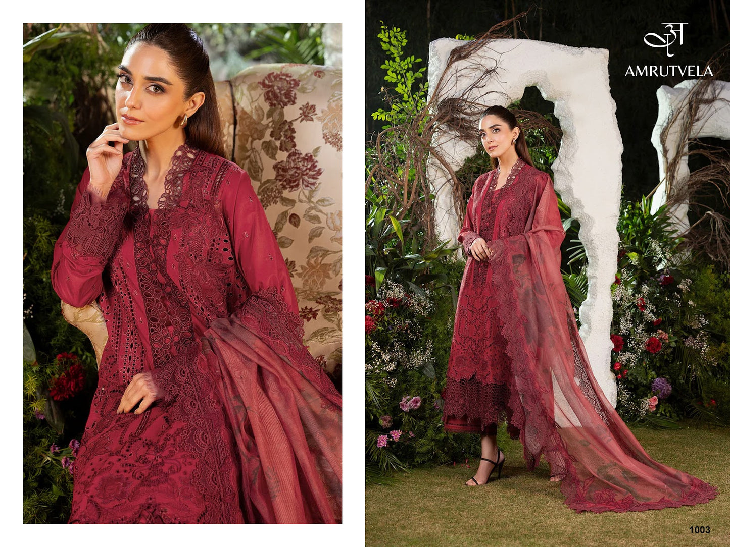 Sobia Nazir Luxury Lawn 1 Amrutvela Cotton Pakistani Patch Work Suits Manufacturer India