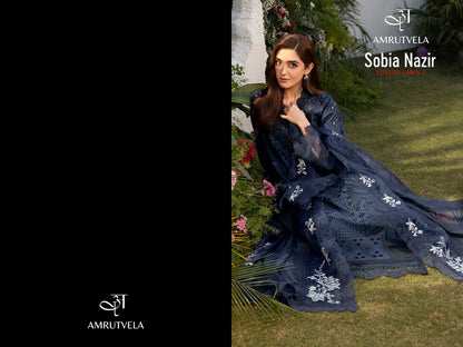 Sobia Nazir Luxury Lawn 1 Amrutvela Cotton Pakistani Patch Work Suits Manufacturer India