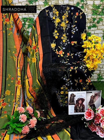 Sobia Nazir Vital Vol 1 Mahgul Shraddha Nx Lawn Cotton Pakistani Patch Work Suits Exporter