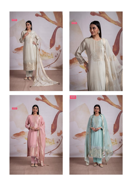Sobraan Naariti Linen Jacquard Pant Style Suits Wholesale Price