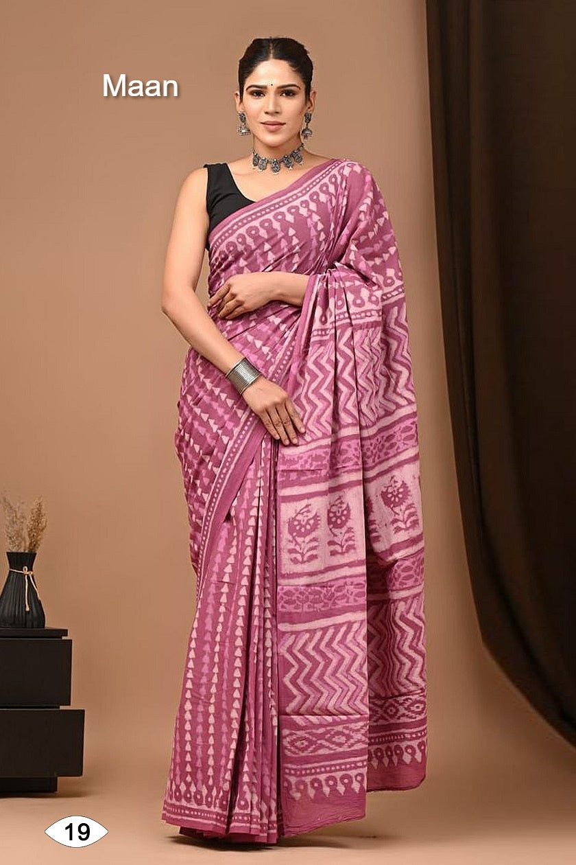 Sof Swetha Malai Maan Cotton Sarees Supplier India