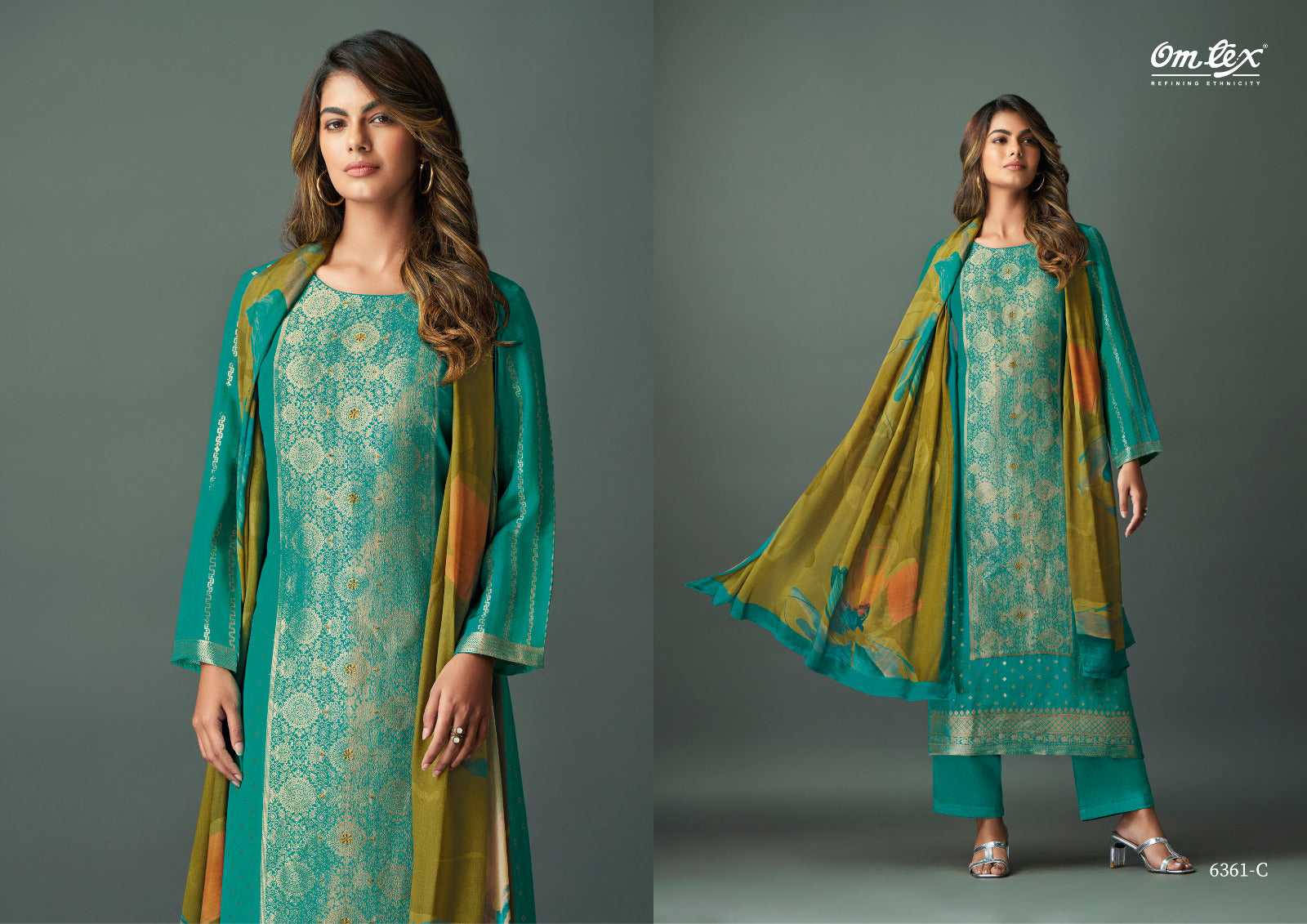 Sofee Vol 2 Omtex Silk Jacquard Pant Style Suits Manufacturer Ahmedabad
