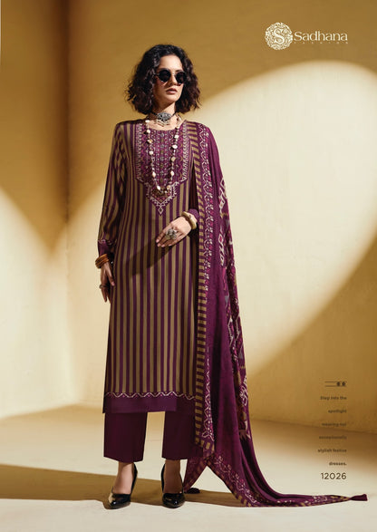 Sofi Sadhana Viscose Pashmina Suits Supplier Gujarat