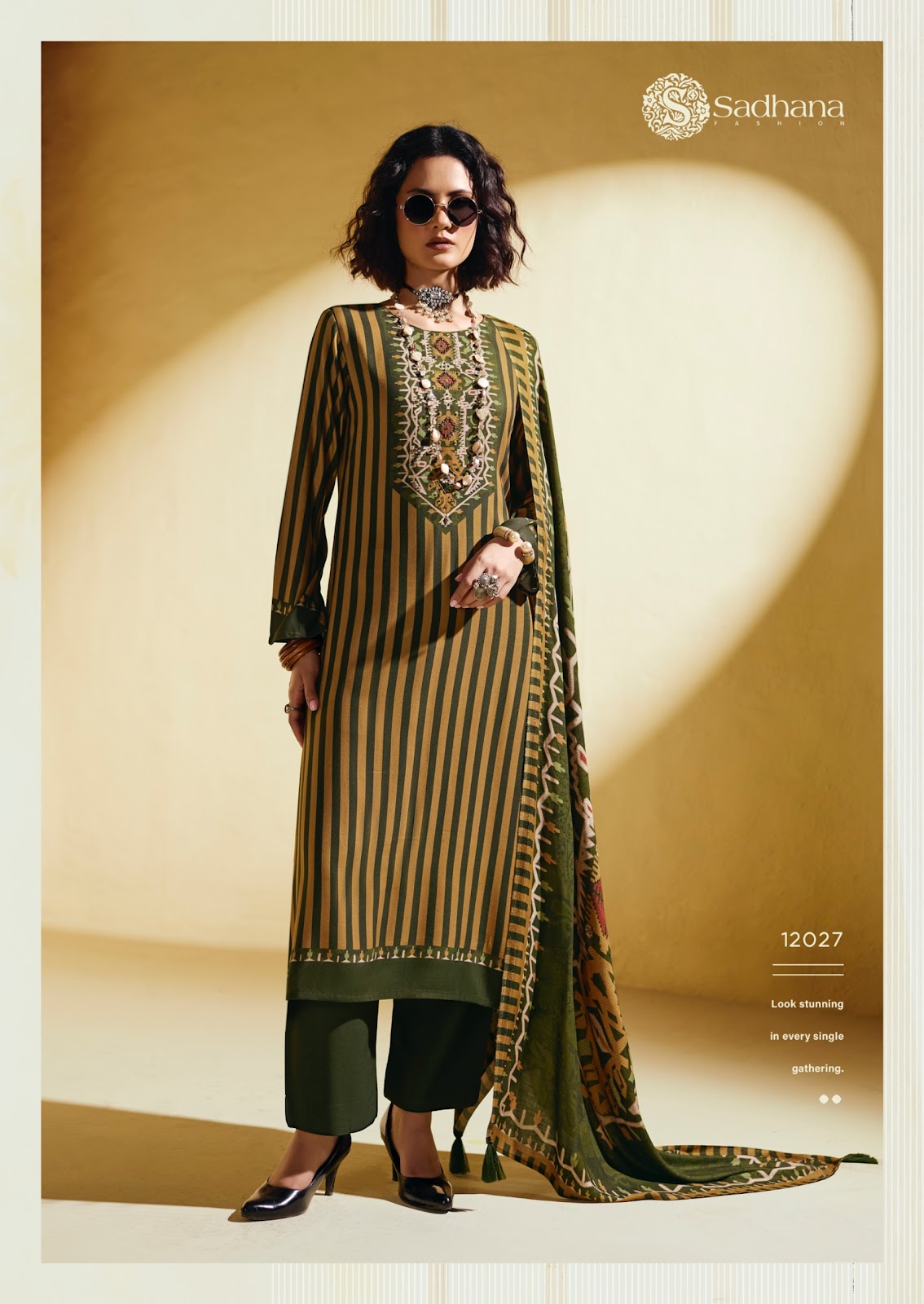 Sofi Sadhana Viscose Pashmina Suits Supplier Gujarat