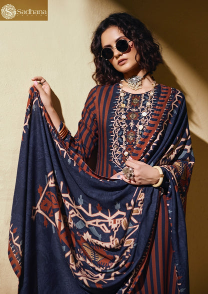 Sofi Sadhana Viscose Pashmina Suits Supplier Gujarat