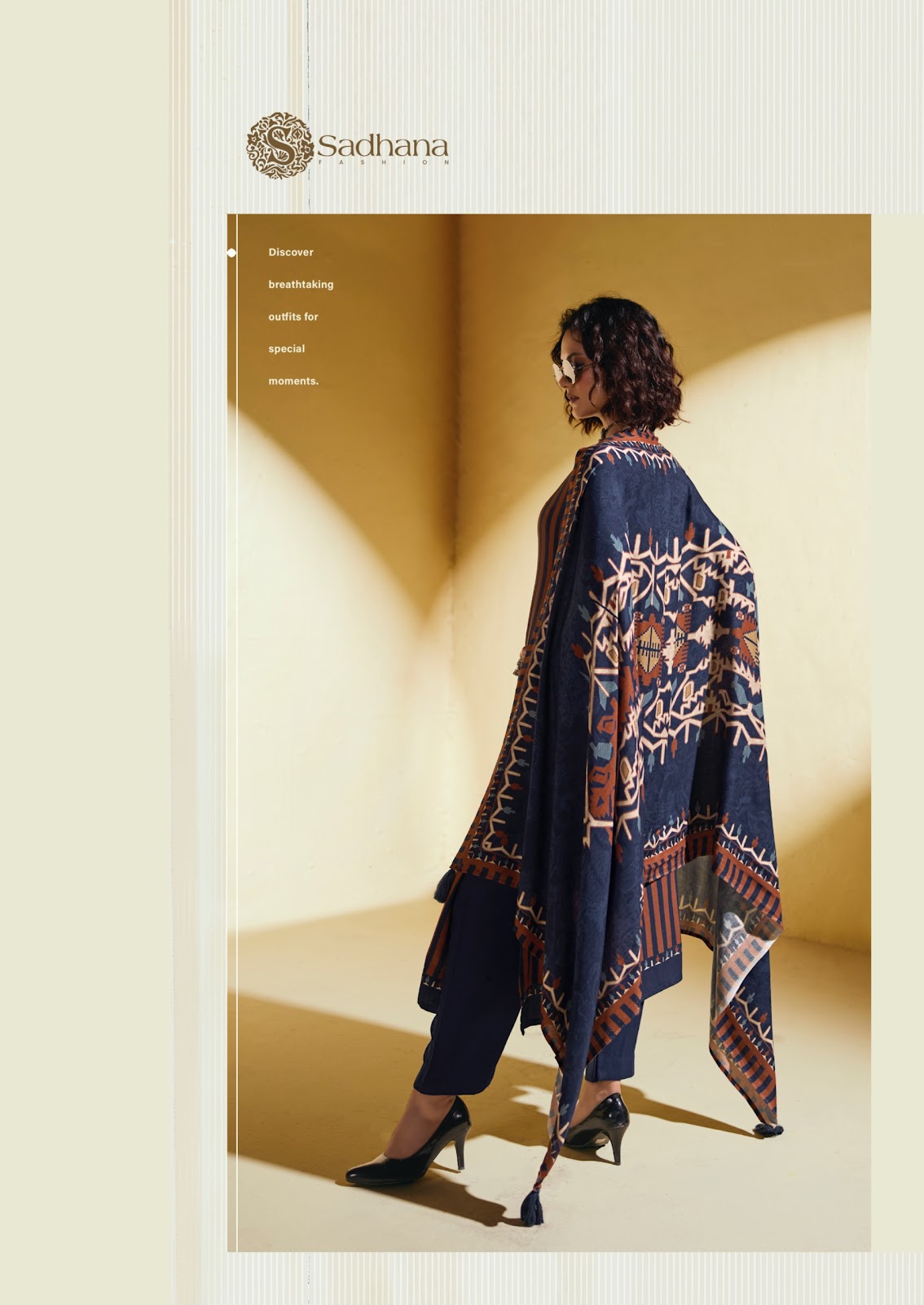 Sofi Sadhana Viscose Pashmina Suits Supplier Gujarat