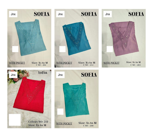 Sofia Jnx Kurtis Exporter Ahmedabad
