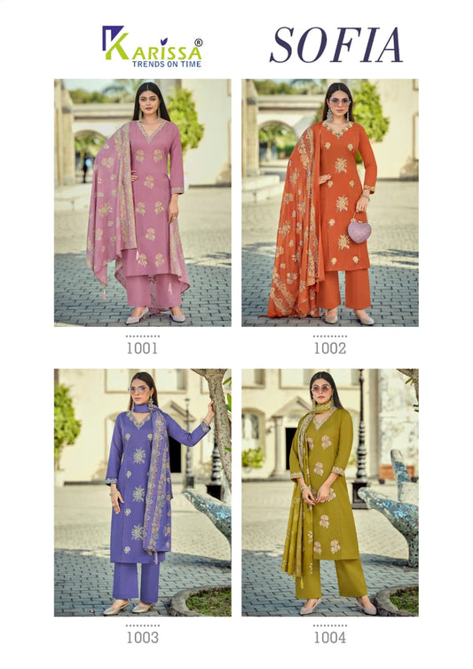 Sofia Karissa Cotton Readymade Pant Style Suits Supplier Ahmedabad