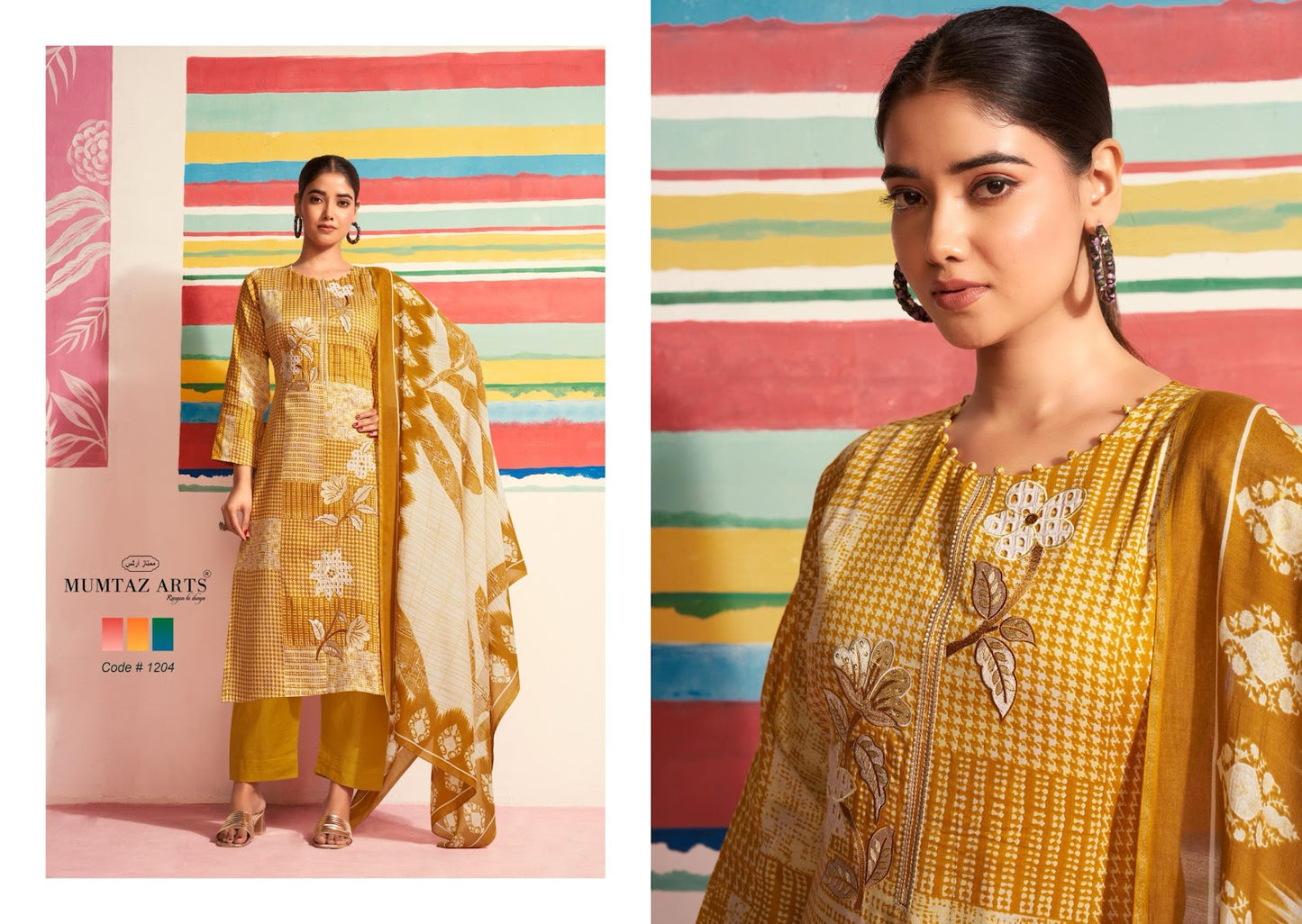 Sofia Mumtaz Arts Pure Jam Pakistani Patch Work Suits Supplier Gujarat