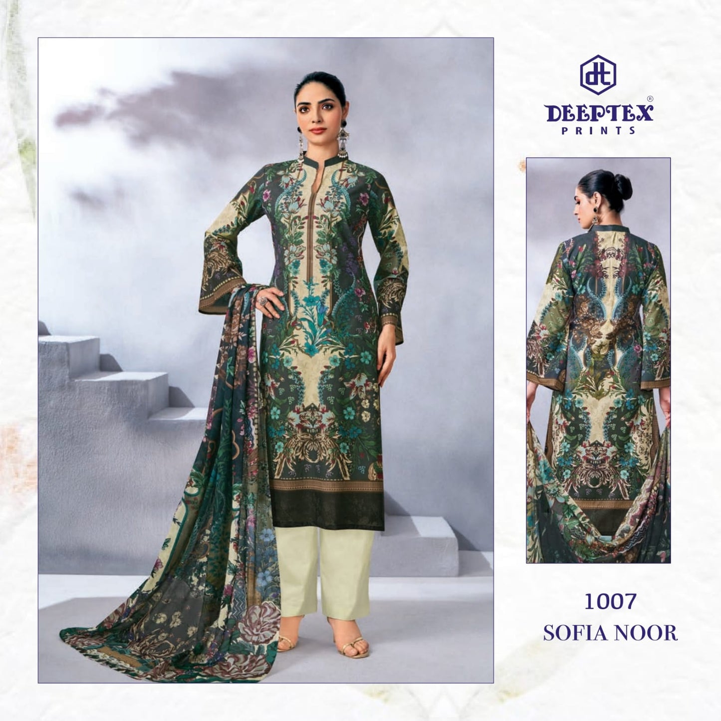 Sofia Noor Deeptex Prints Lawn Karachi Salwar Suits Manufacturer Ahmedabad