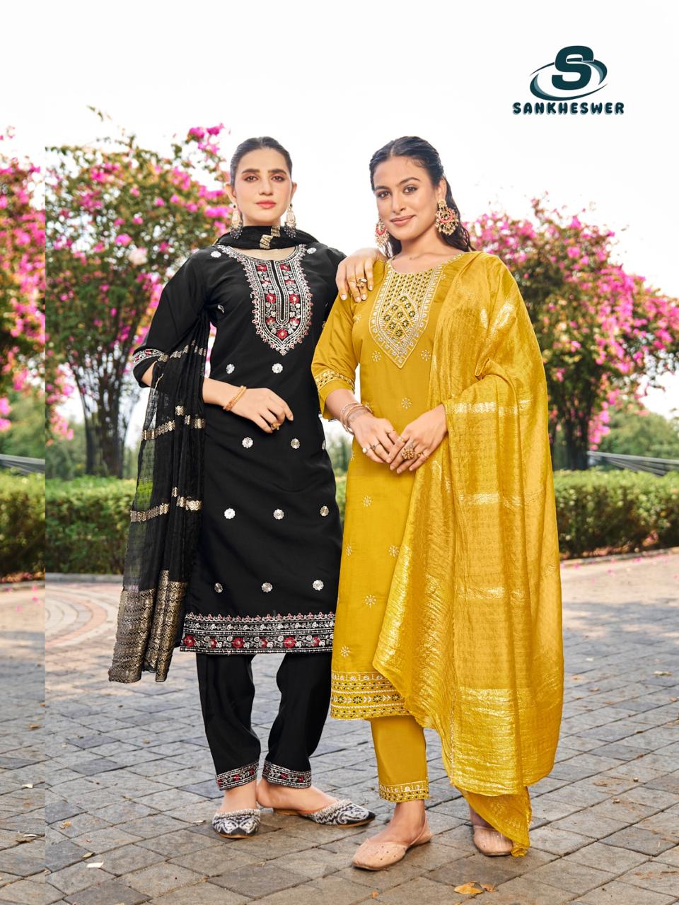 Sofia Vol 1 Sankheswer Roman Silk Readymade Pant Style Suits Exporter
