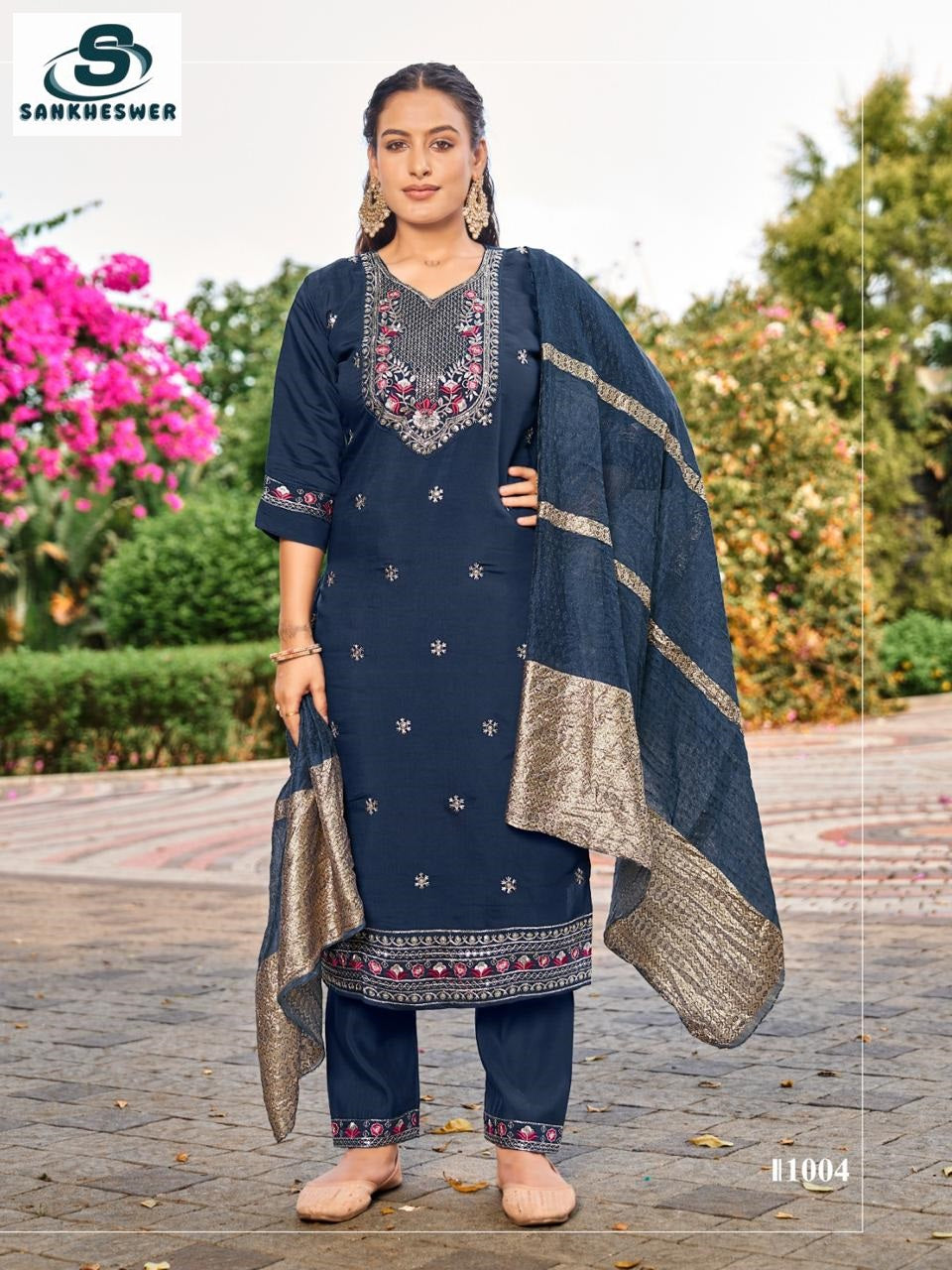 Sofia Vol 1 Sankheswer Roman Silk Readymade Pant Style Suits Exporter