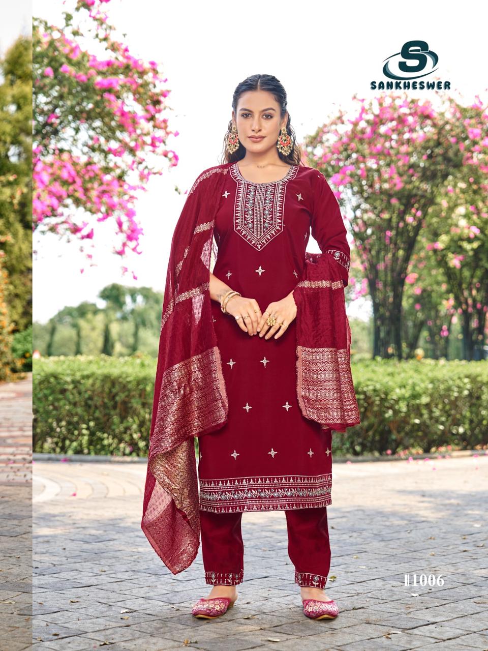 Sofia Vol 1 Sankheswer Roman Silk Readymade Pant Style Suits Exporter