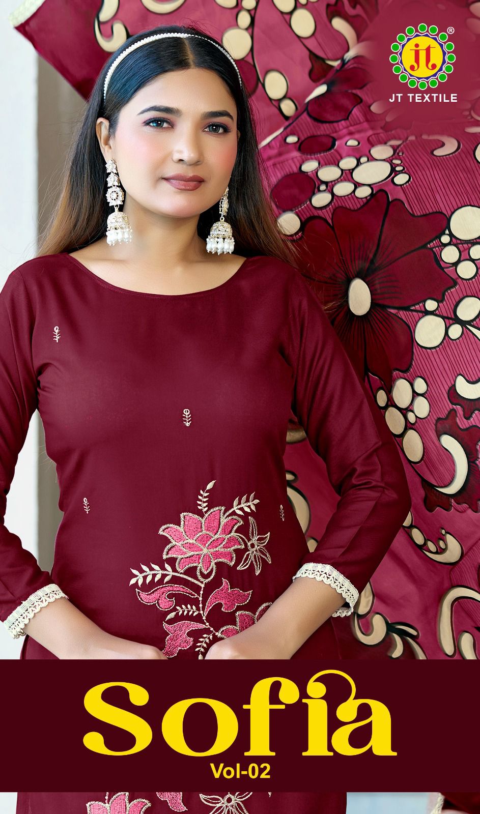 Sofia Vol 2 Jt Rayon Pant Style Suits Wholesale Price