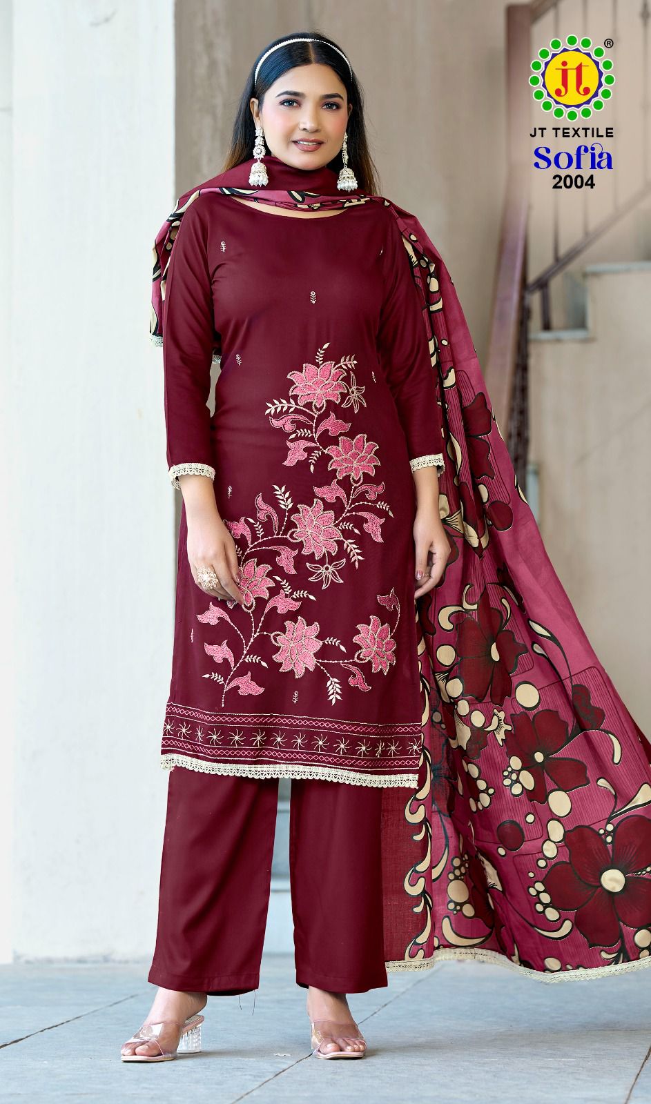 Sofia Vol 2 Jt Rayon Pant Style Suits Wholesale Price