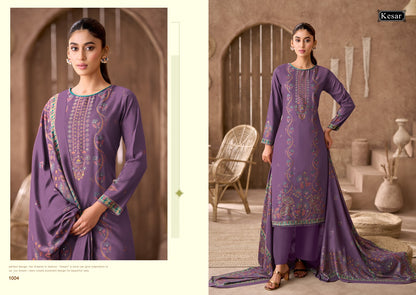 Sofiya 121 Kesar Viscose Pashmina Suits Exporter Ahmedabad