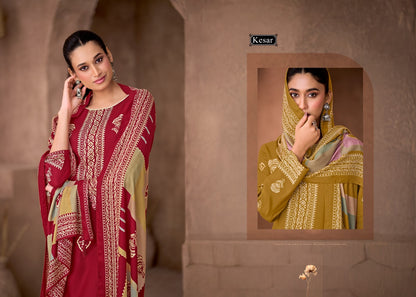 Sofiya 122 Kesar Viscose Pashmina Suits Wholesaler