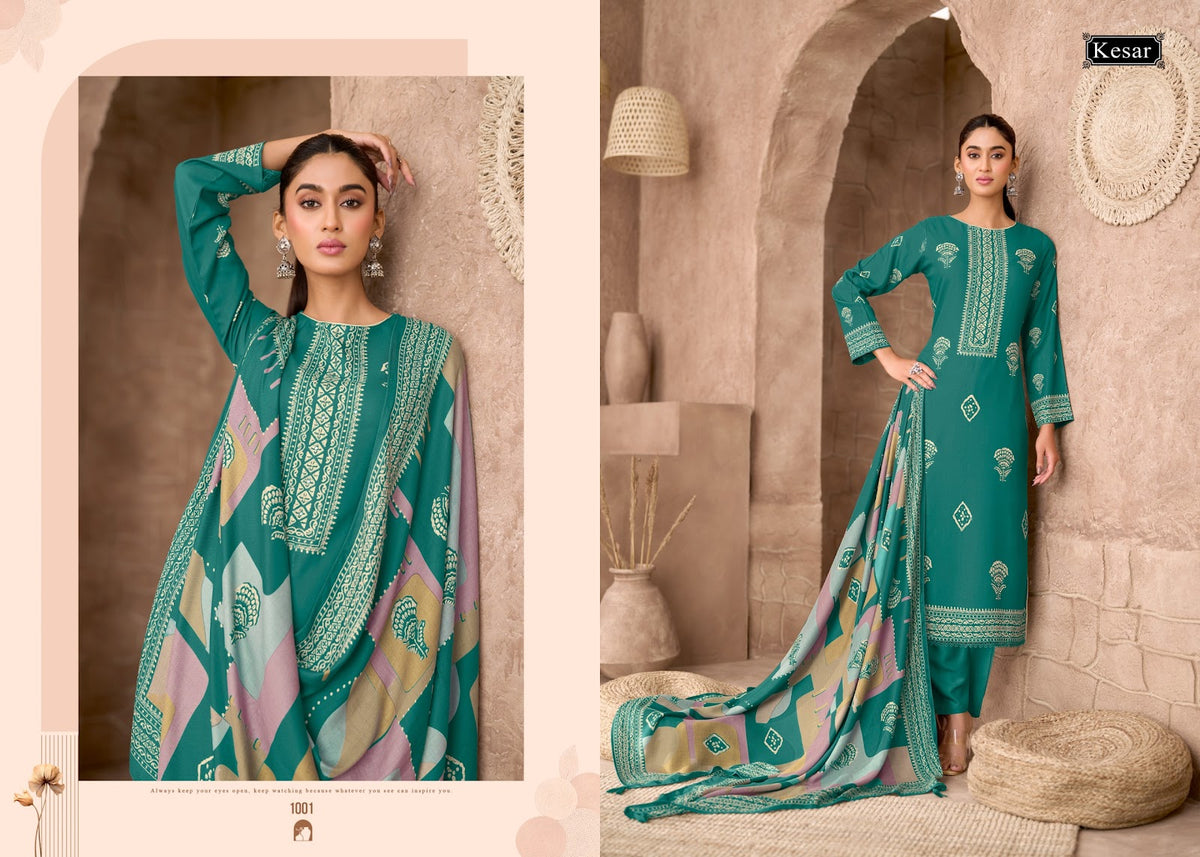 Sofiya 122 Kesar Viscose Pashmina Suits Wholesaler