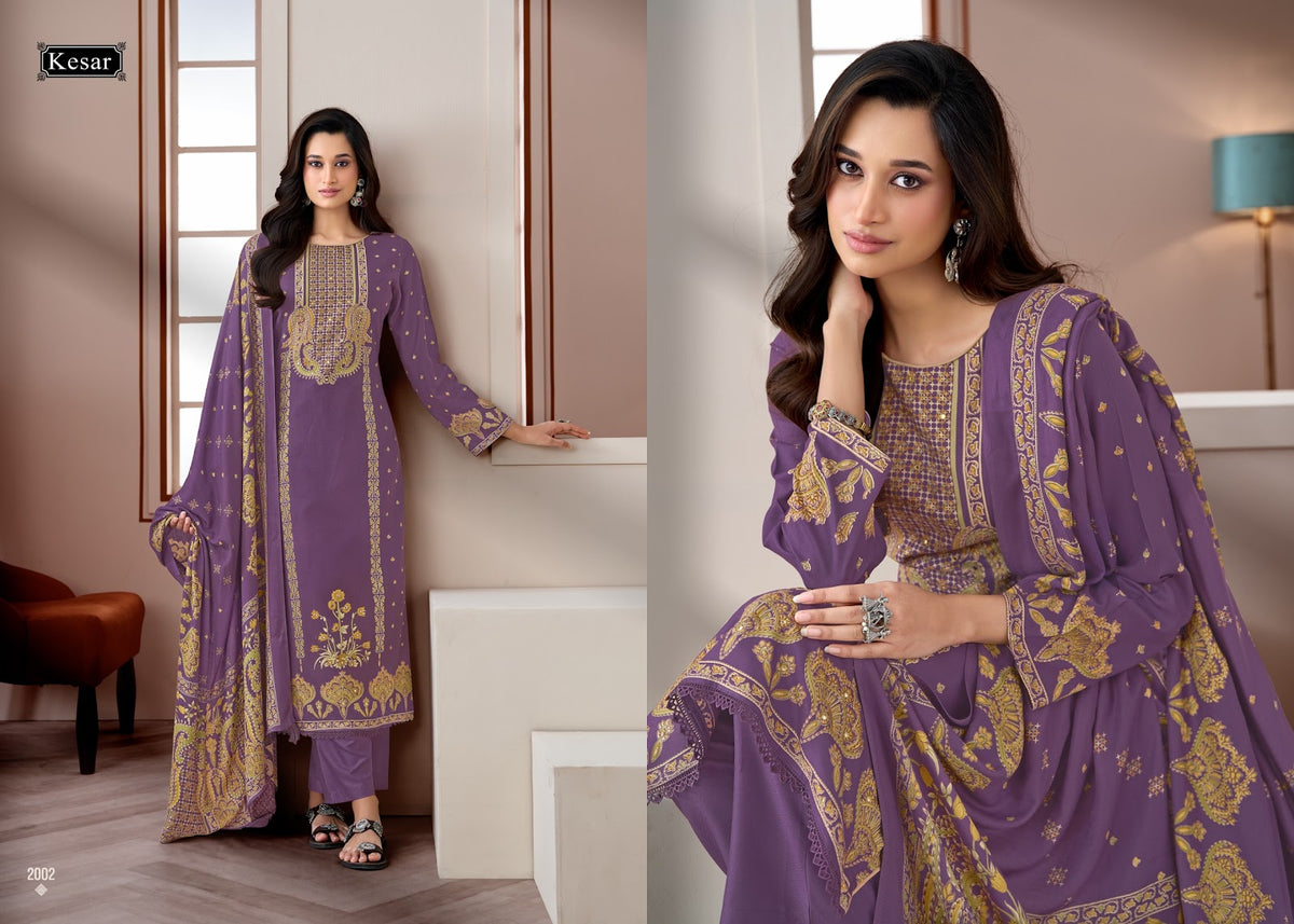 Sofiya 123 Kesar Viscose Pashmina Suits Wholesale Rate