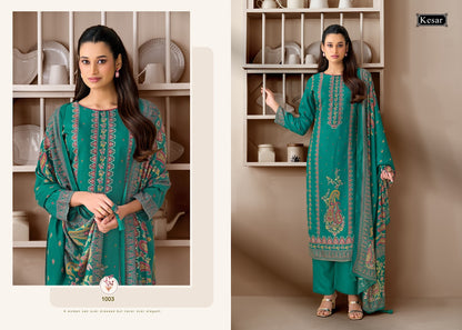 Sofiya 124 Kesar Viscose Pashmina Suits Manufacturer Ahmedabad