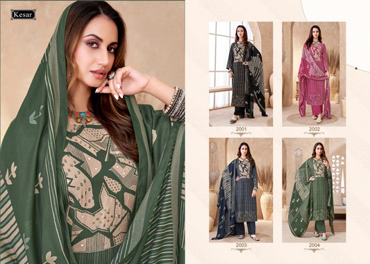Sofiya 2001-2004 Kesar Karachi Pure Viscose Pashmina Suits Supplier Gujarat